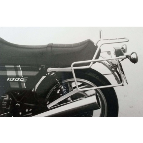COMPLETE CARRIER SET (SIDE- AND TOPCASE CARRIER) CHROME FOR MOTO GUZZI LE MANS 1000 S