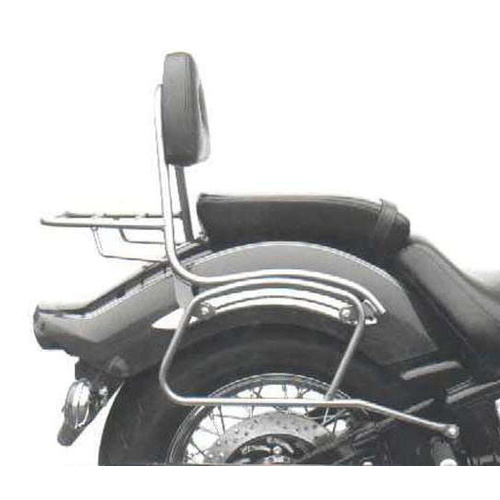 LEATHER BAG HOLDER TUBE-TYPE - CHROME FOR YAMAHA XVS 1100 DRAG STAR (1999-2002)