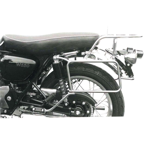 Complete carrier set (side- and topcase carrier) chrome for Kawasaki W 650 (1999-2006)/W 800 (2011-2016) 