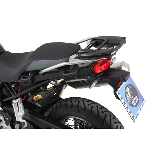 EASYRACK TOPCASECARRIER BLACK FOR ORIGINAL BMW-TOURING STAINLESS STEEL TUBE REAR RACK FOR F 750 GS (2018-2023) / F 850 GS (2018-2023)/ F 800 GS (2024 