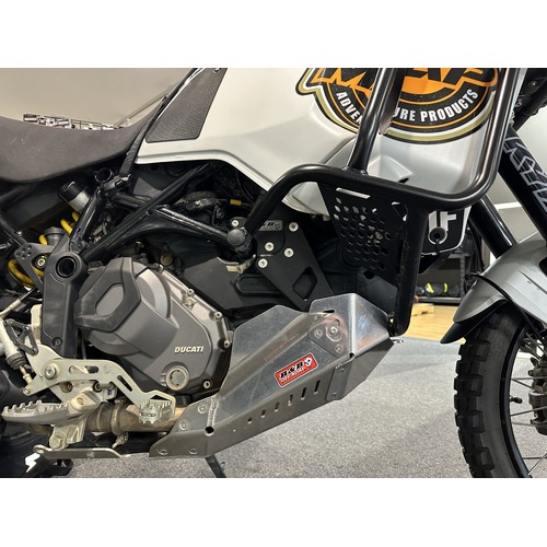 B&B Offroad Bash Plate- Ducati DesertX to suit Hepco and Becker Crash Bars (Black)
