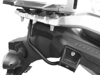 Additional strut for aluminium rack / Easyrack black for Suzuki V-Strom 650/XT (2017-2025)