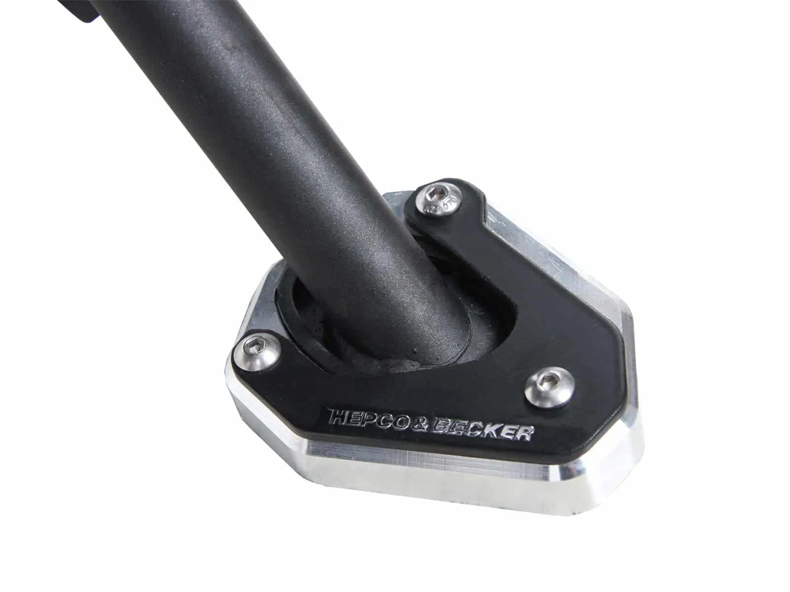 Side stand plate silver/black for Kawasaki Z 125 (2018-)