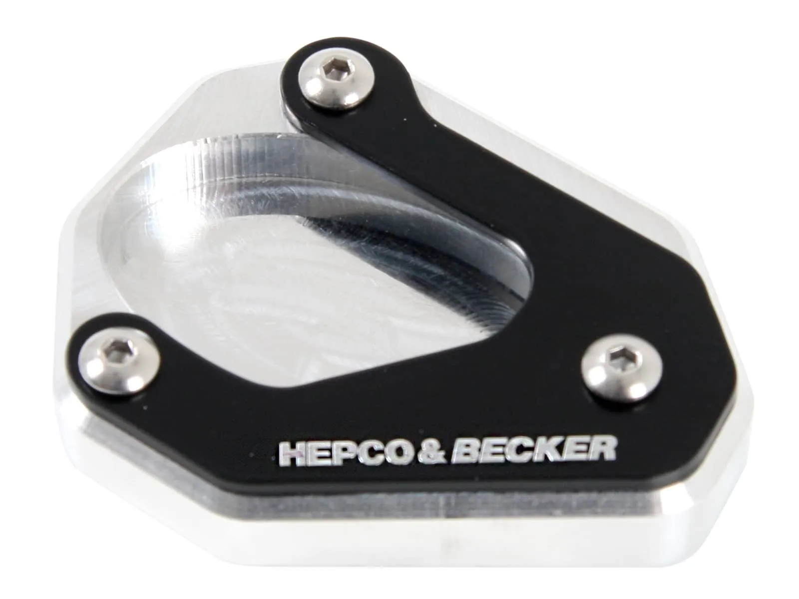 Side stand plate silver/black for Kawasaki Ninja 125 (2018-)