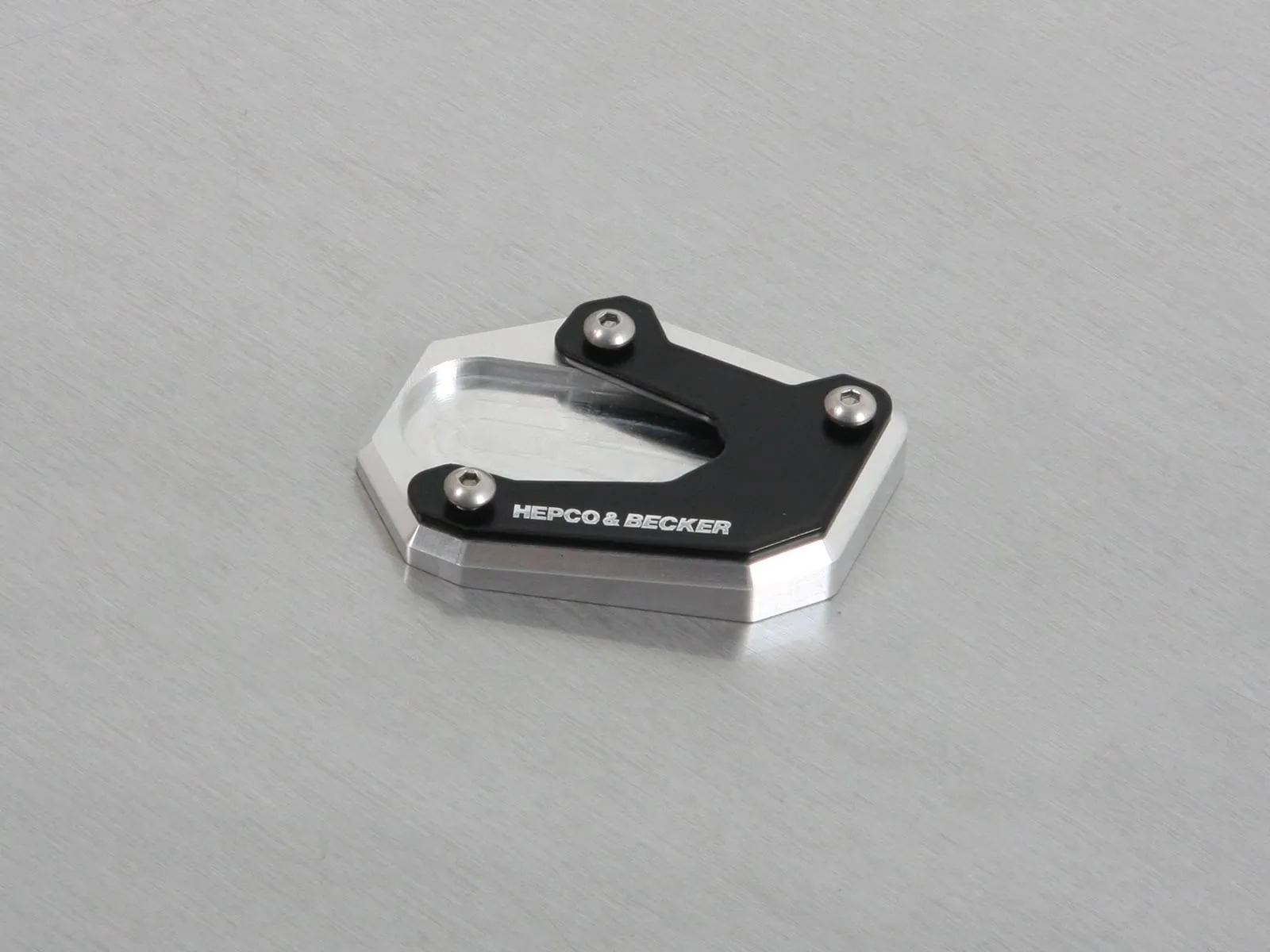 Side stand plate silver/black for Suzuki AN 400 Burgman (2017-)