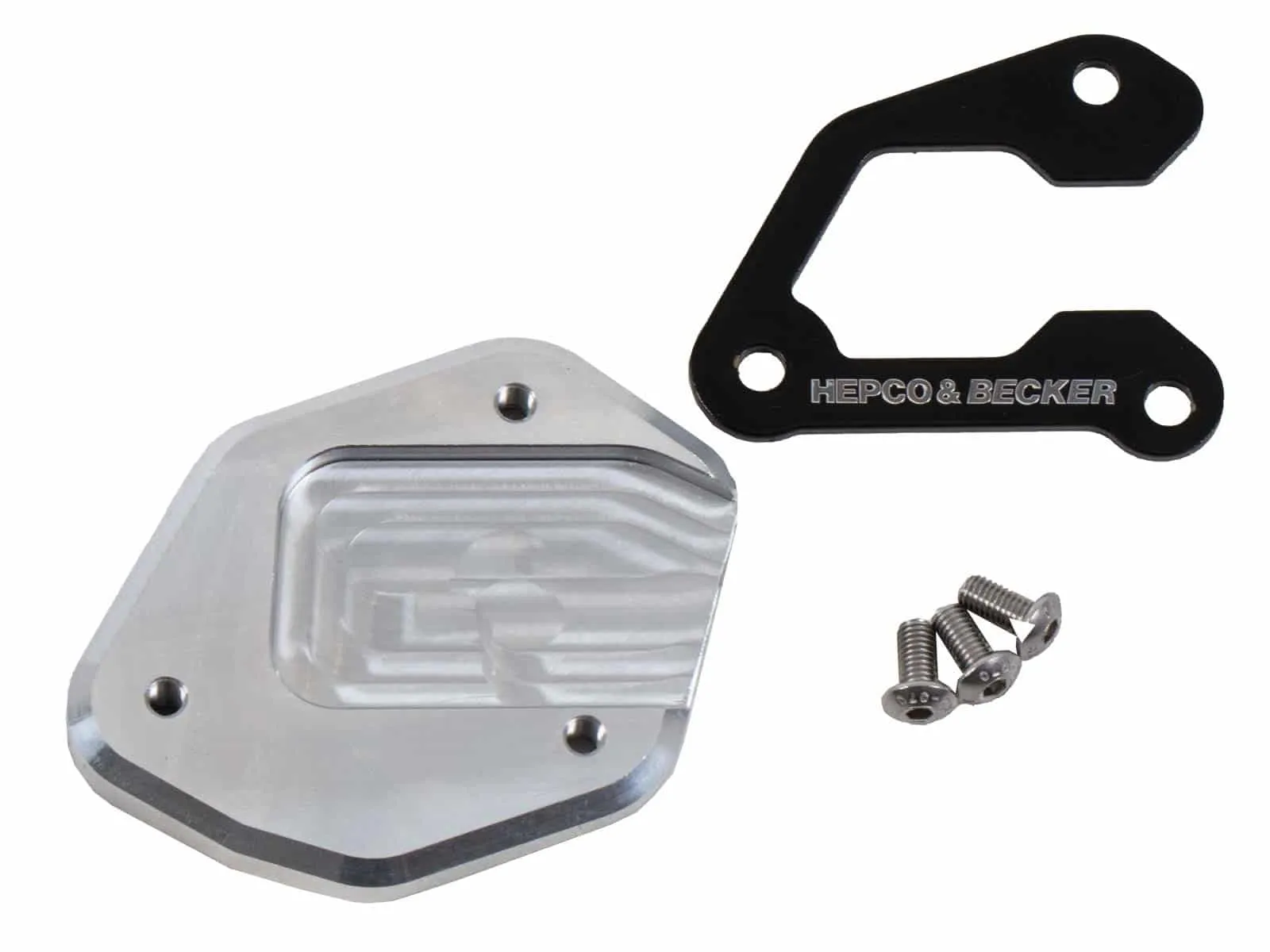 Side stand plate silver/black for Yamaha MT-09/SP (2021-2023)