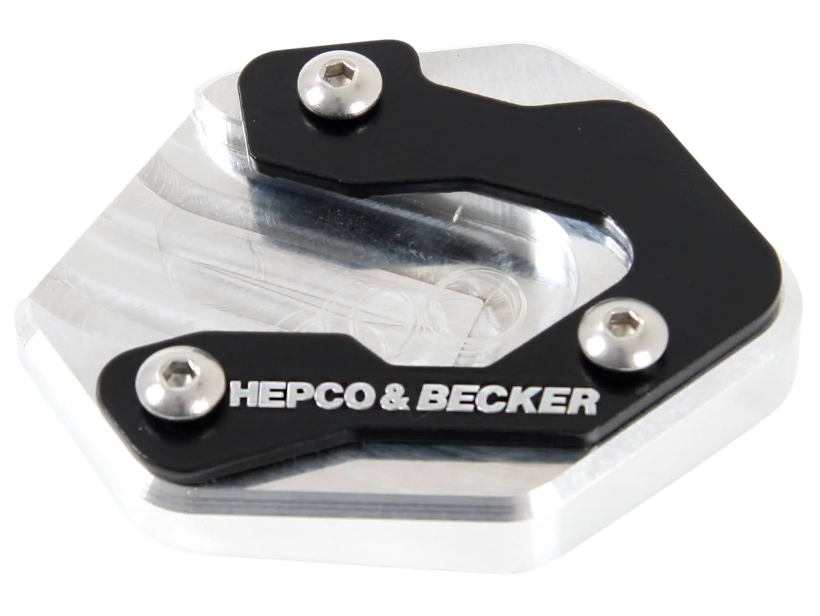 Side stand plate silver/black for Yamaha XSR 700 / XTribute (2022-2025)