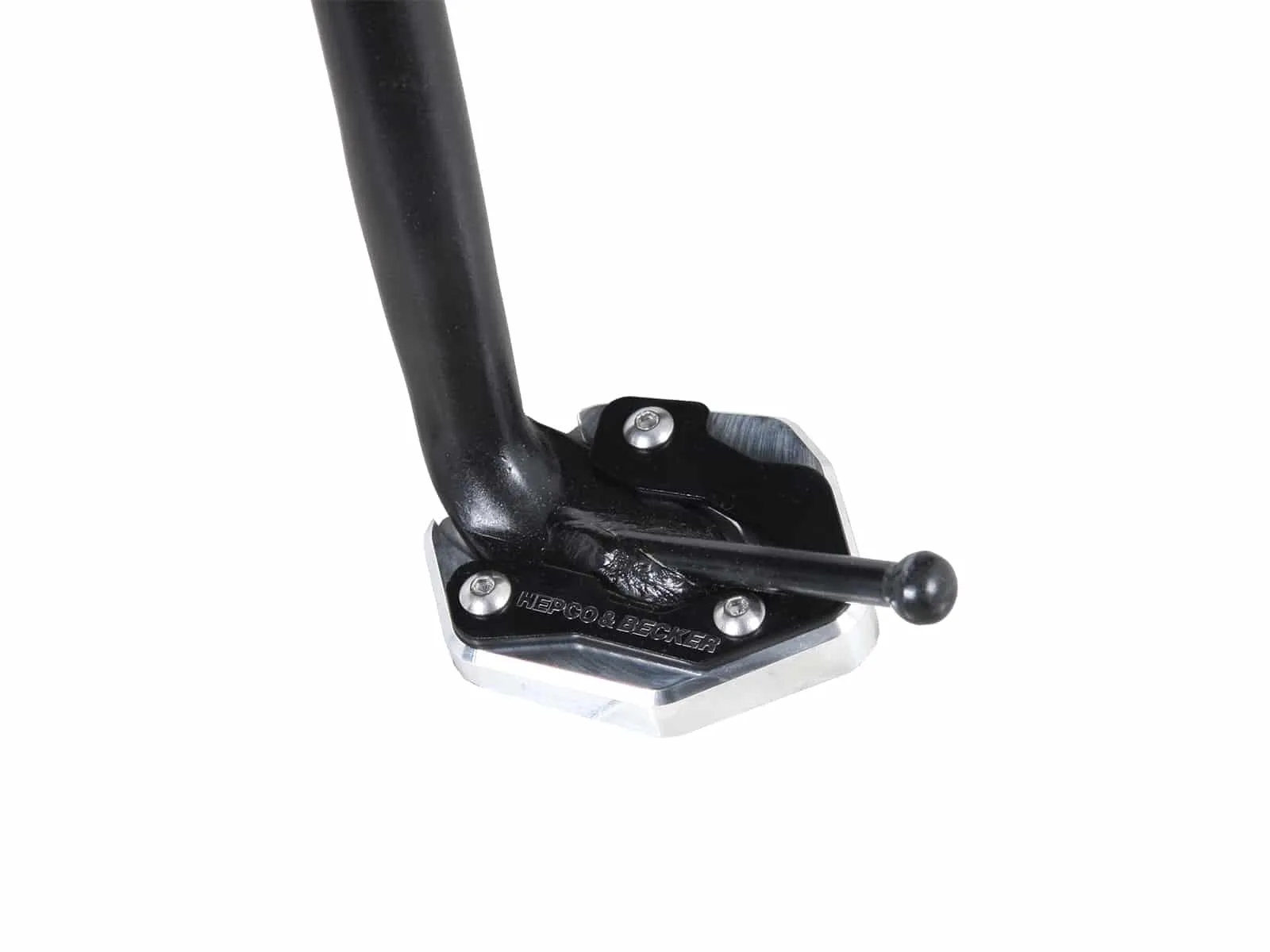 Side stand plate silver/black for Yamaha MT-03 (2025-)