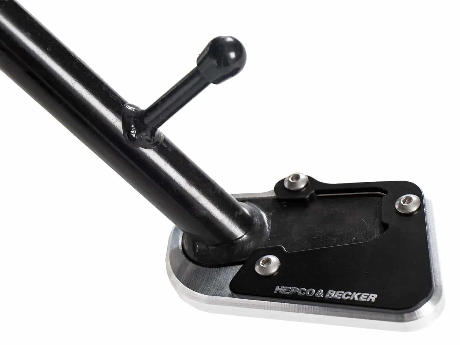 Side stand plate silver/black for BMW R 1250 RS/RT (2019-2025)