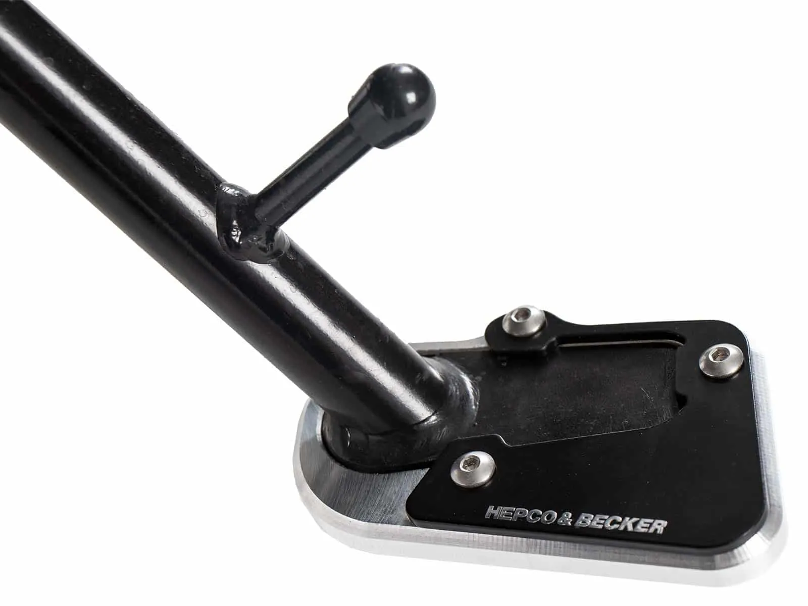 Side stand plate silver/black for BMW R 1250 R (2019-2025)