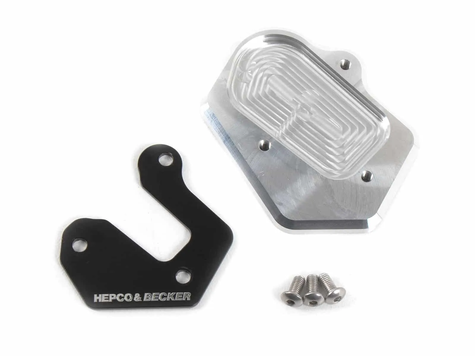 Side stand plate silver/black for BMW F 900 R (2020-2024)