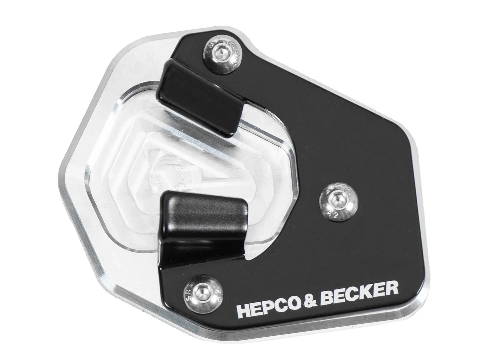 Side stand plate silver/black for BMW R 12 nineT (2024-)