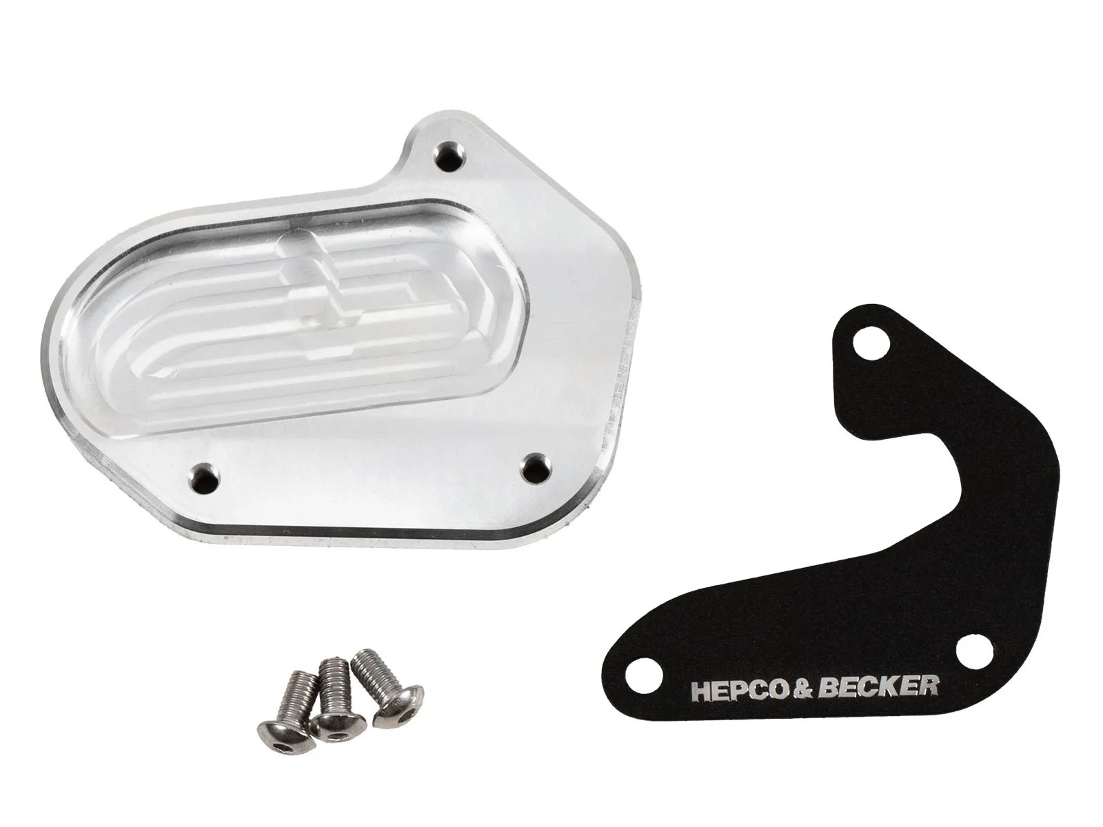 Side stand plate silver/black for BMW R 1300 GS Adventure (2024-)