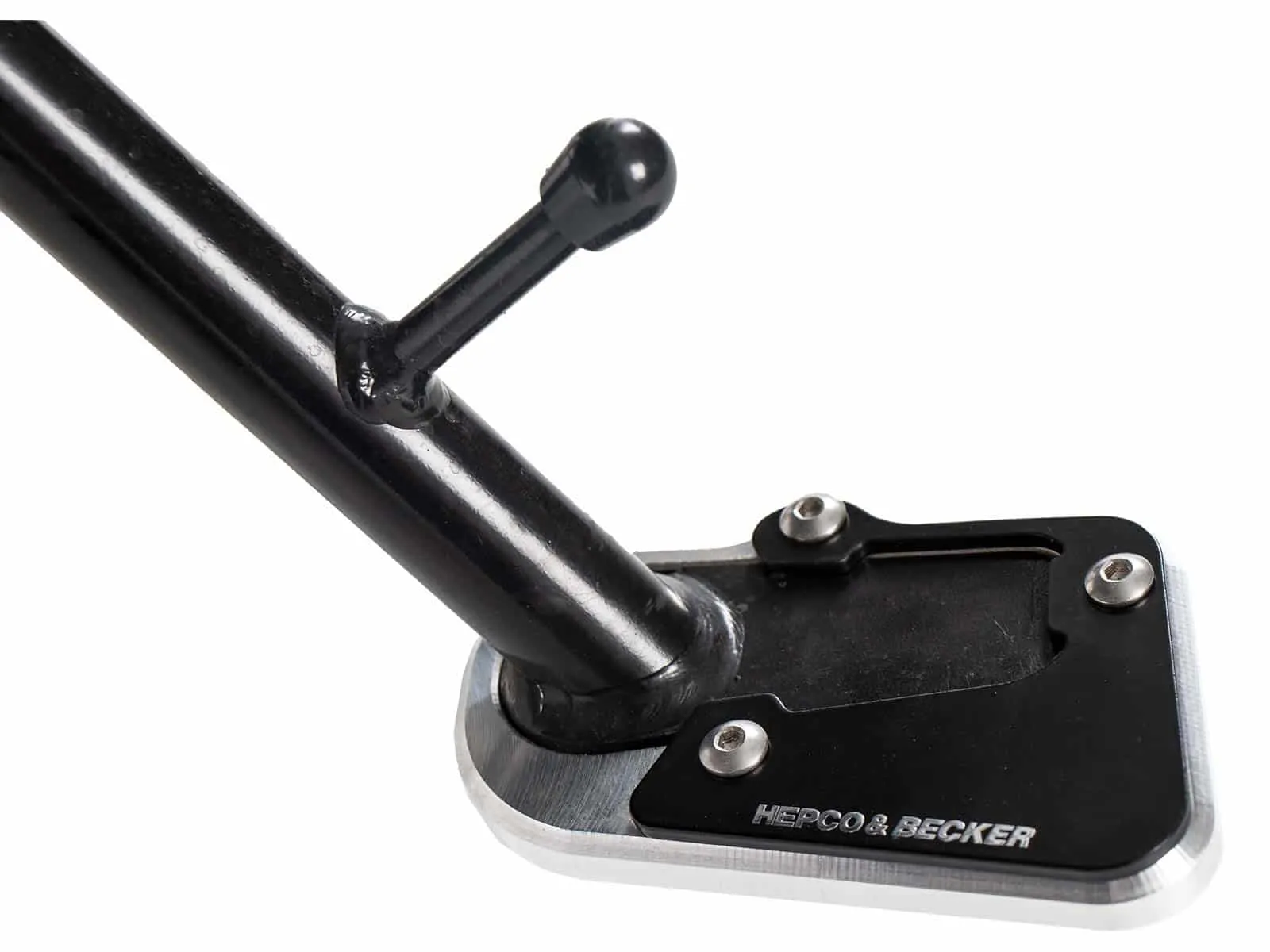 Side stand plate silver/black for BMW R 1200 R (2015-2018)