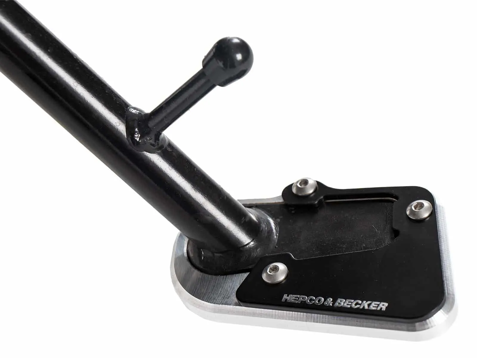 Side stand plate silver/black for BMW R 1200 RS (2015-2018)
