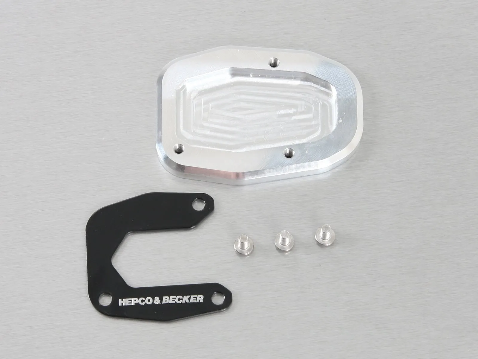 Side stand plate silver/black for Ducati Scrambler 400 Sixty2 (2016-2020)