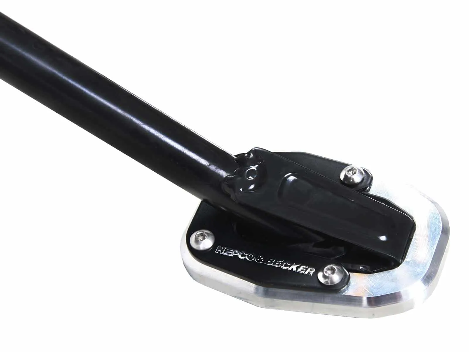 Side stand plate silver/black for Ducati Hypermotard 939/SP (2016-2018)