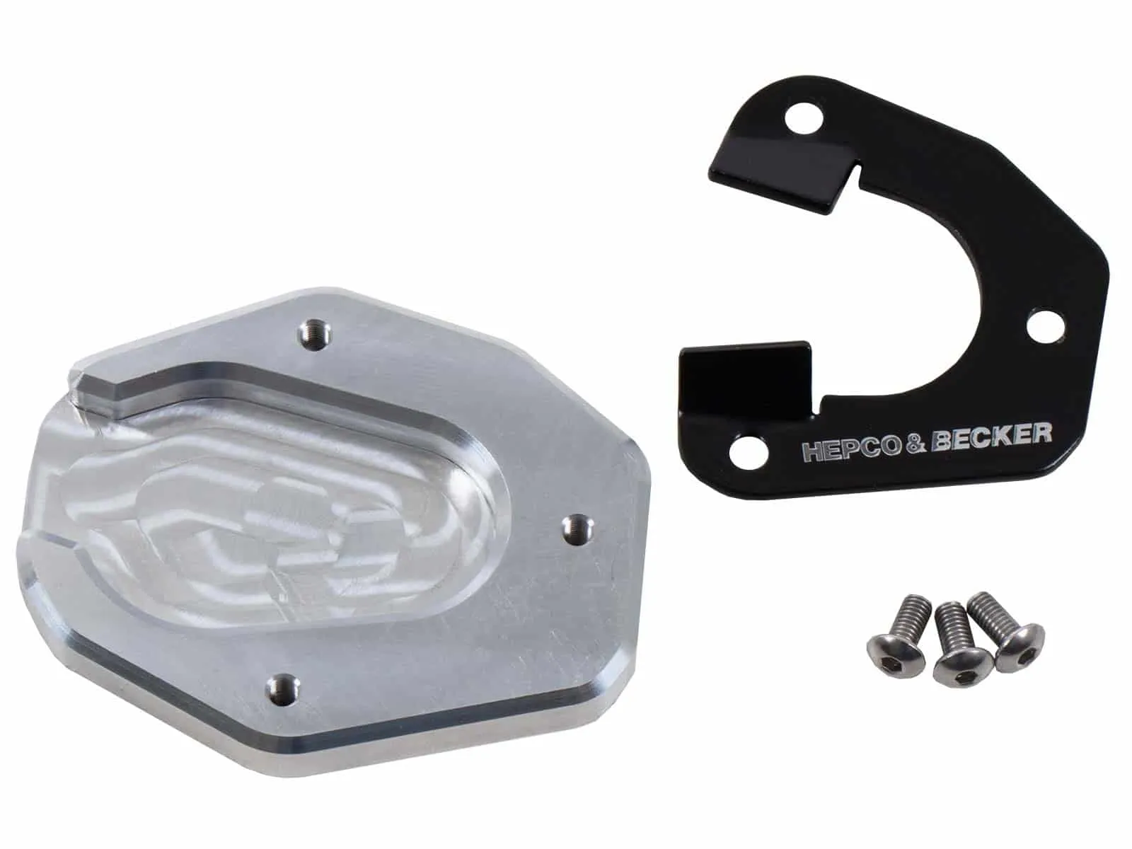 Side stand plate silver/black for Triumph Tiger 850 Sport (2021-2024)