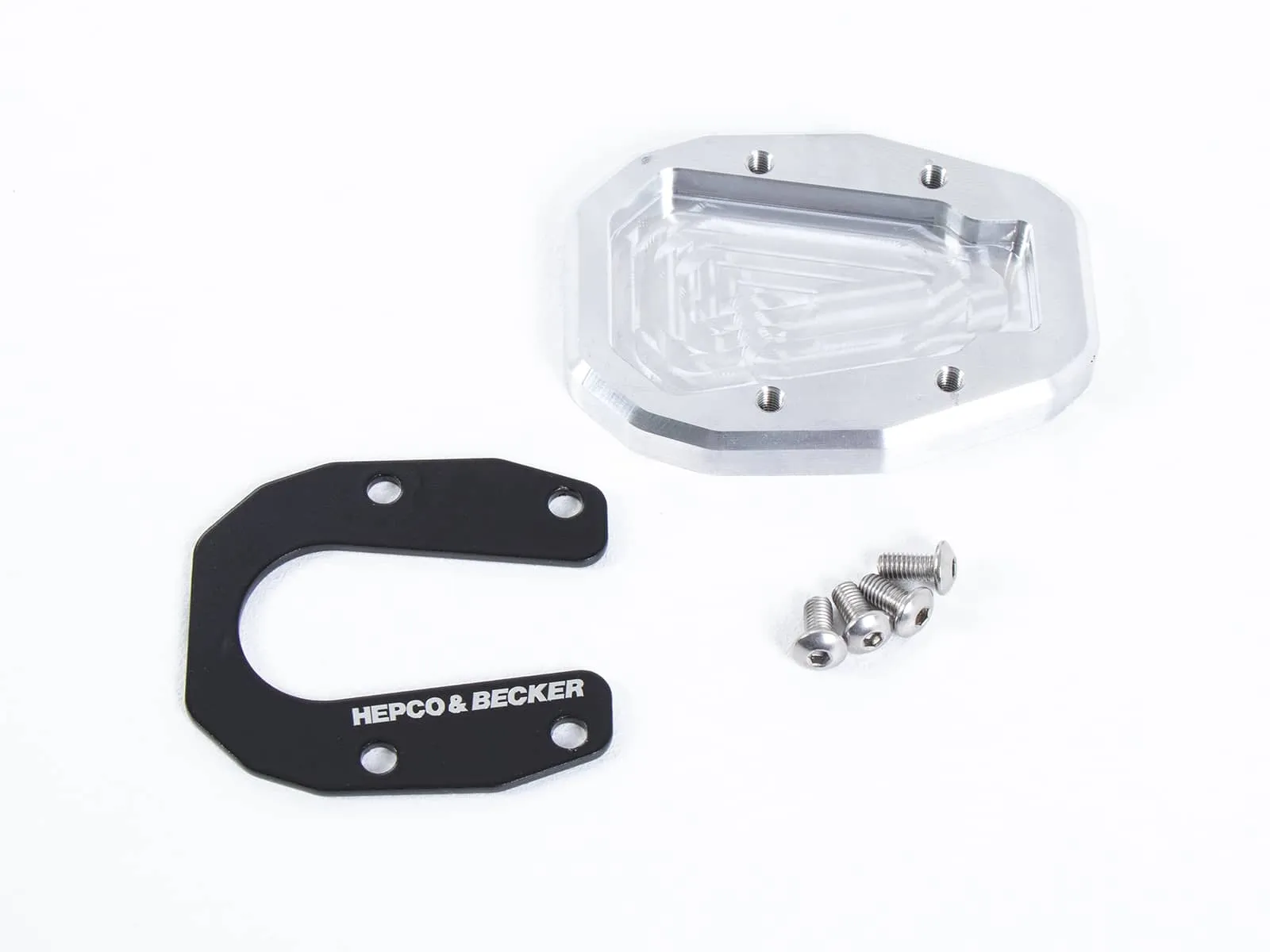 Side stand plate silver/black for Honda CRF 1100 L Africa Twin (2019-2023)