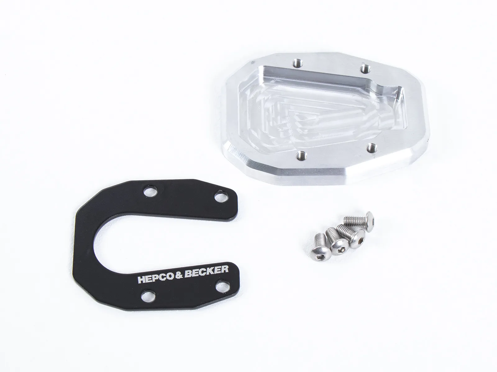 Side stand plate silver/black for Honda CRF 1100L Africa Twin Adventure Sports / ES (2024-)