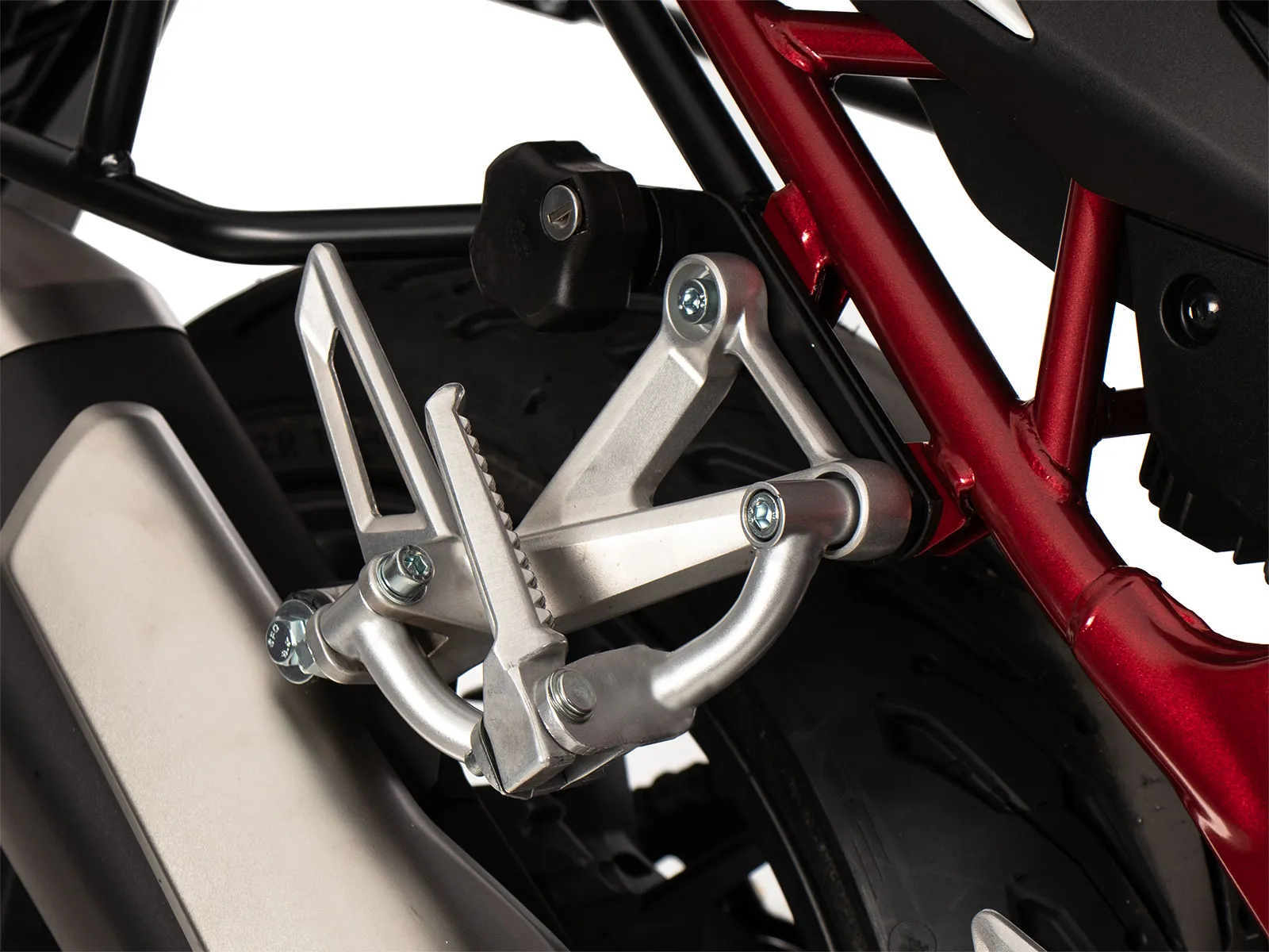 Pillion footrest relocation silver for Honda CB 750 Hornet (2023-)