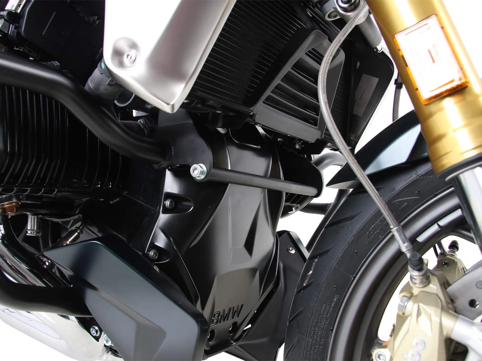 Stiffening strut for Hepco&Becker engine guard silver for BMW R 1250 RS (2019-2025)