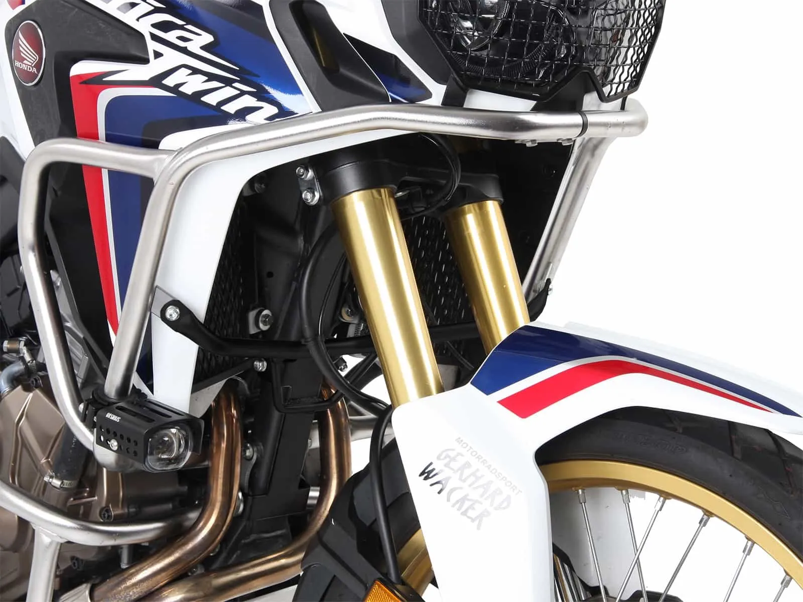 Stiffening bracket for H&B tank guard 5029512 black for Honda CRF 1000 Africa Twin (2018-2019)