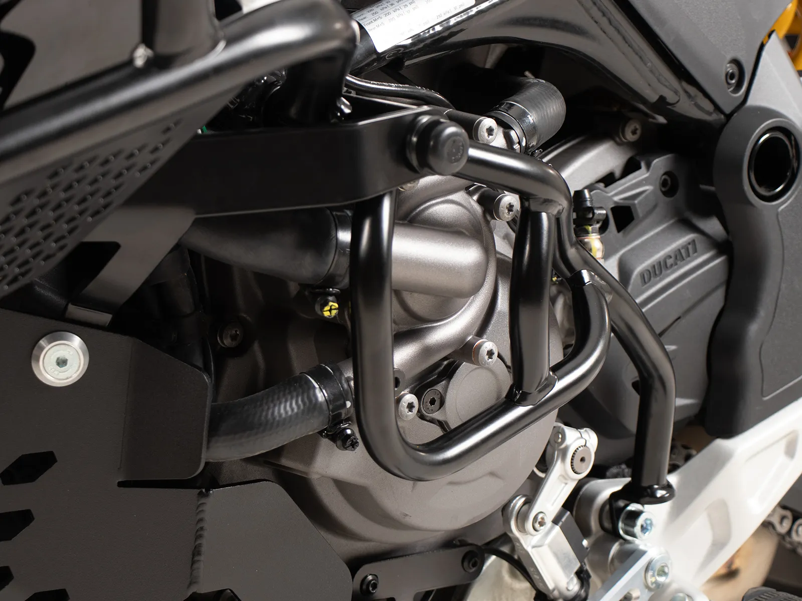 Additional bar black, one-sided left for Ducati DesertX Rally (2024-)