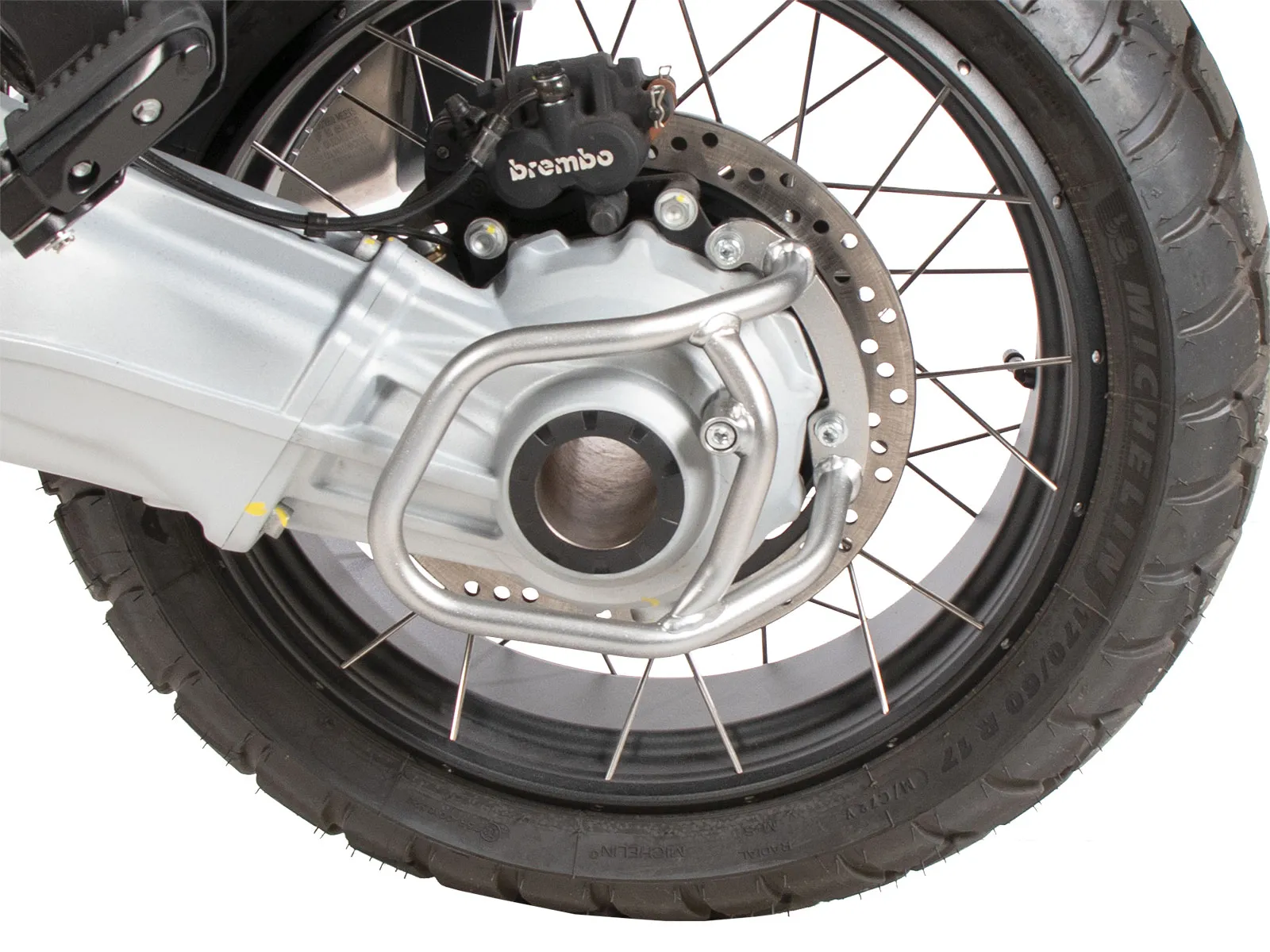 Silver gimbal guard for Moto Guzzi Mandello / S (2022-)