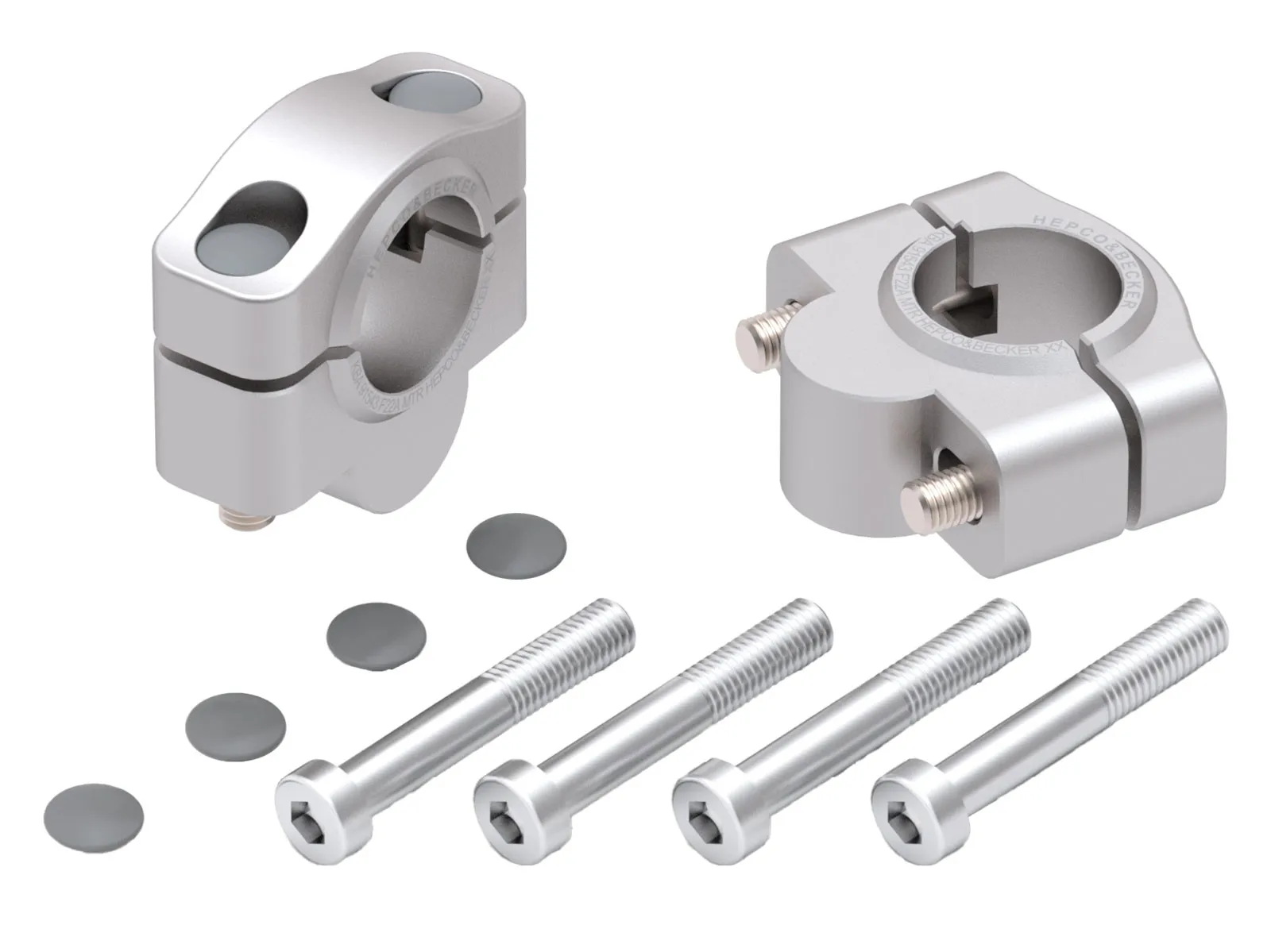Handlebar riser for Suzuki GSX-S 1000 GX (2024 - ), 20mm high - silver