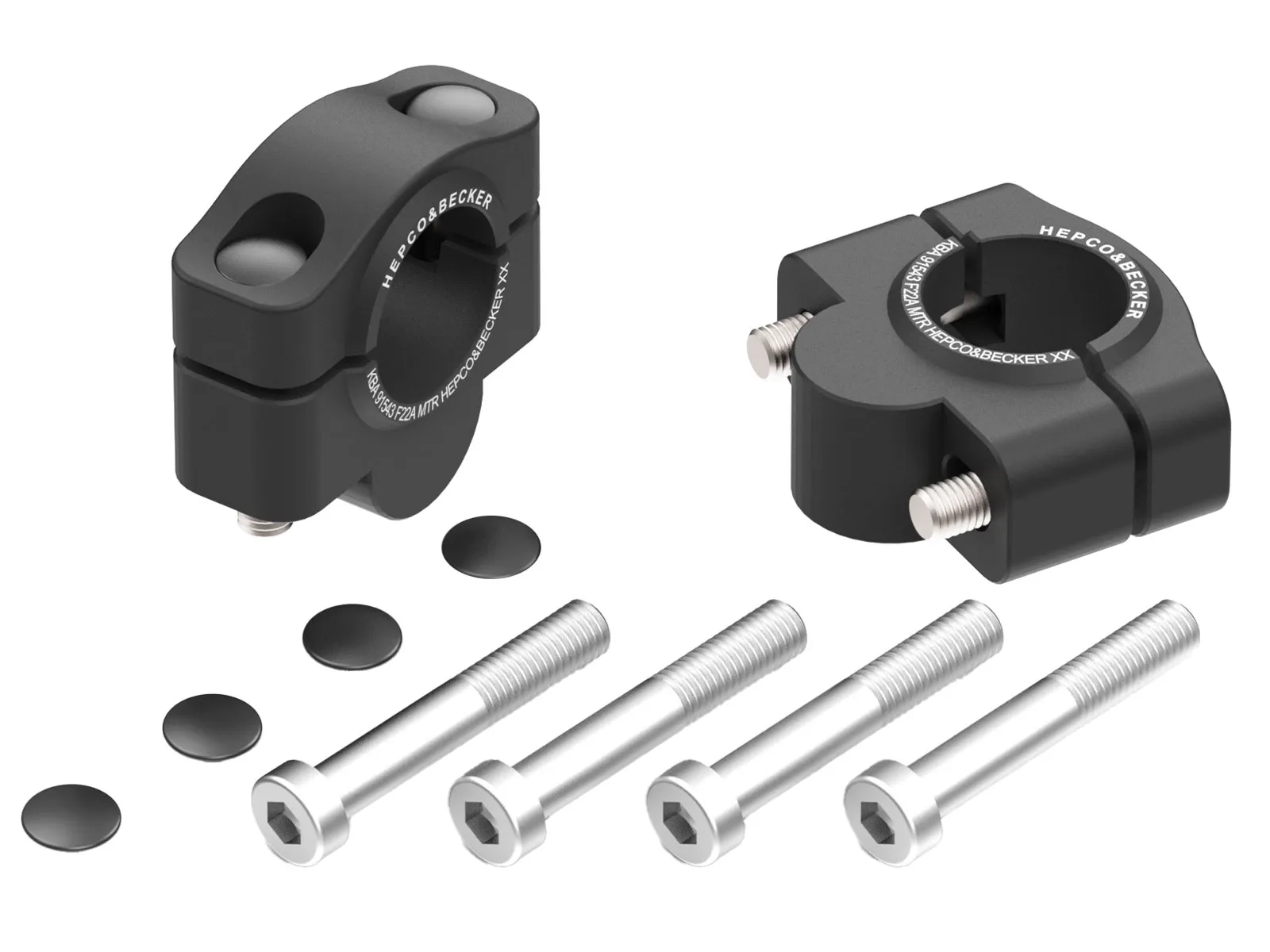 Handlebar riser for Aprilia Tuono V4 R/V4 1100 R (2011-2016), 20mm high - Black