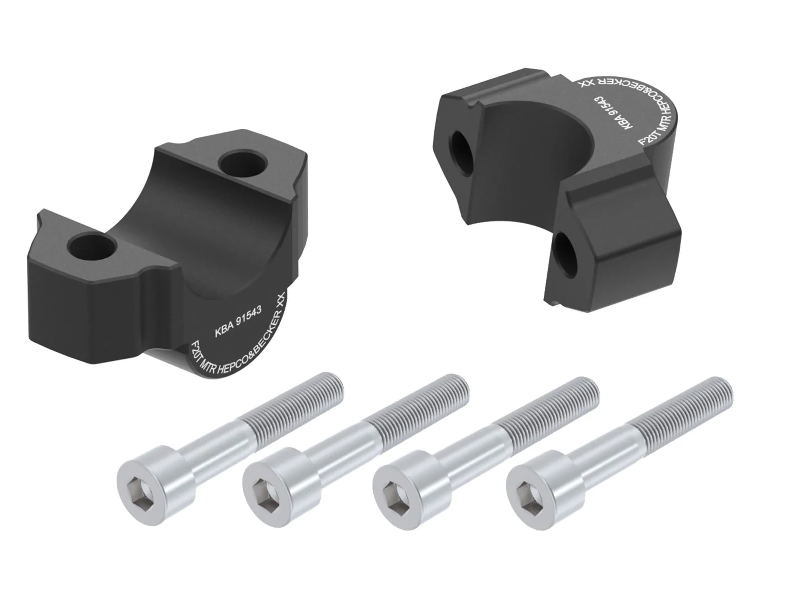 Handlebar riser 20 mm black for Yamaha XJR 1300 (2015-2016)