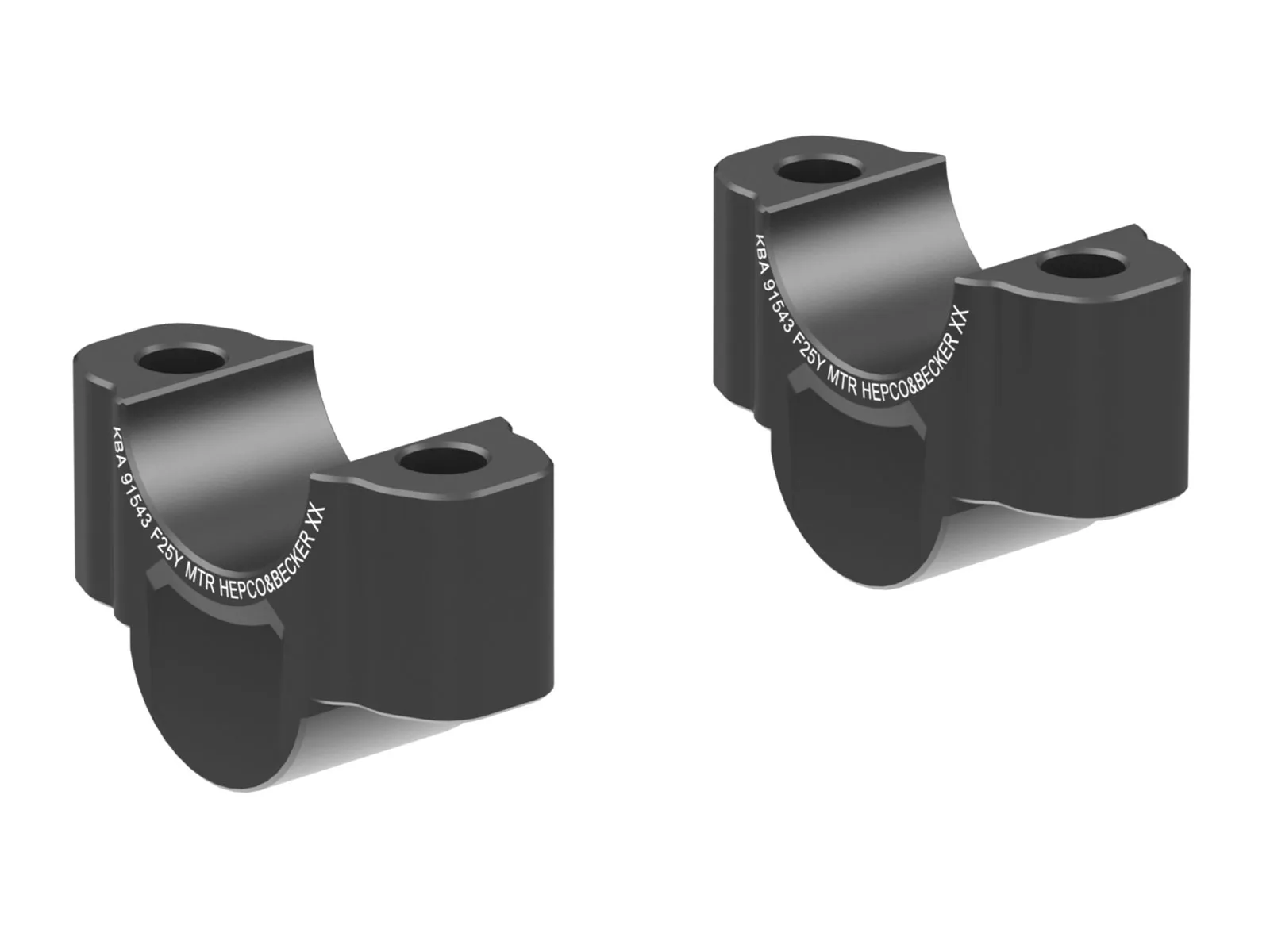 Handlebar riser for Yamaha MT-07 / Y-AMT (2025-) black, 25mm