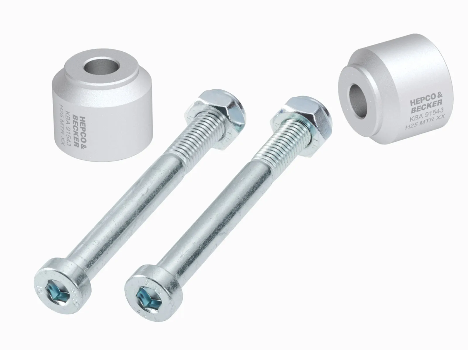 Handlebar riser 25 mm silver for BMW G 310 GS (2017-2025)