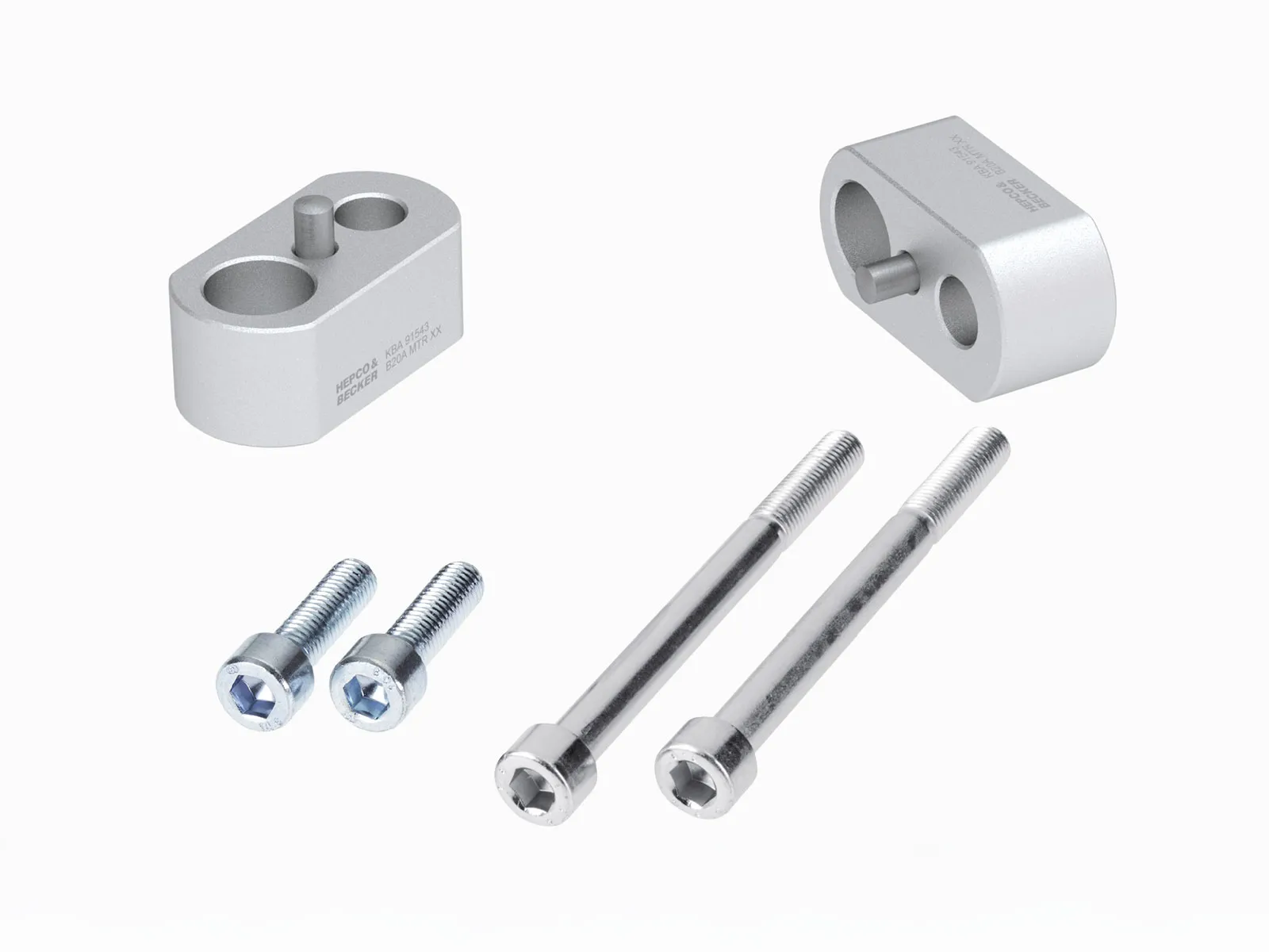 Handlebar riser 20 mm silver for Triumph Tiger Explorer 1200 (2012-2020)