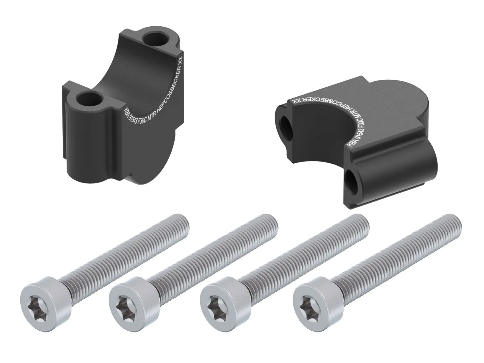 Handlebar riser 30 mm black for BMW R 1200 GS (2004-2007)