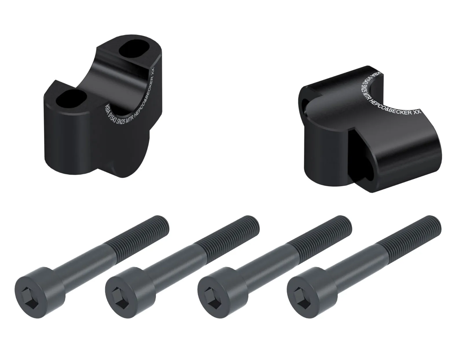 Handlebar riser 25 mm black for Honda CL 500 (2023-)