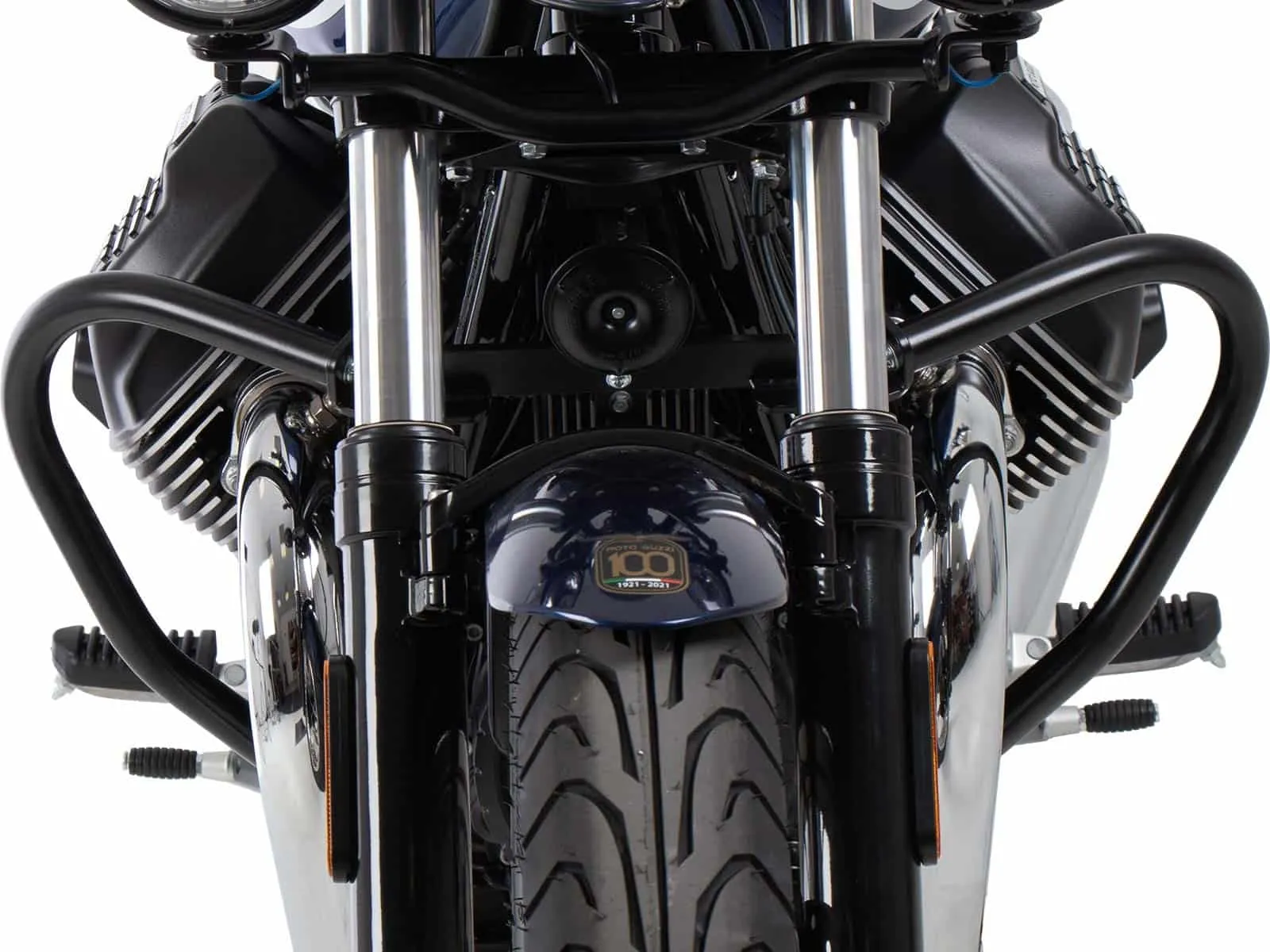 Engine guard black for Moto Guzzi V7 Special/Stone/Centenario (850 cc) (2021-2024)