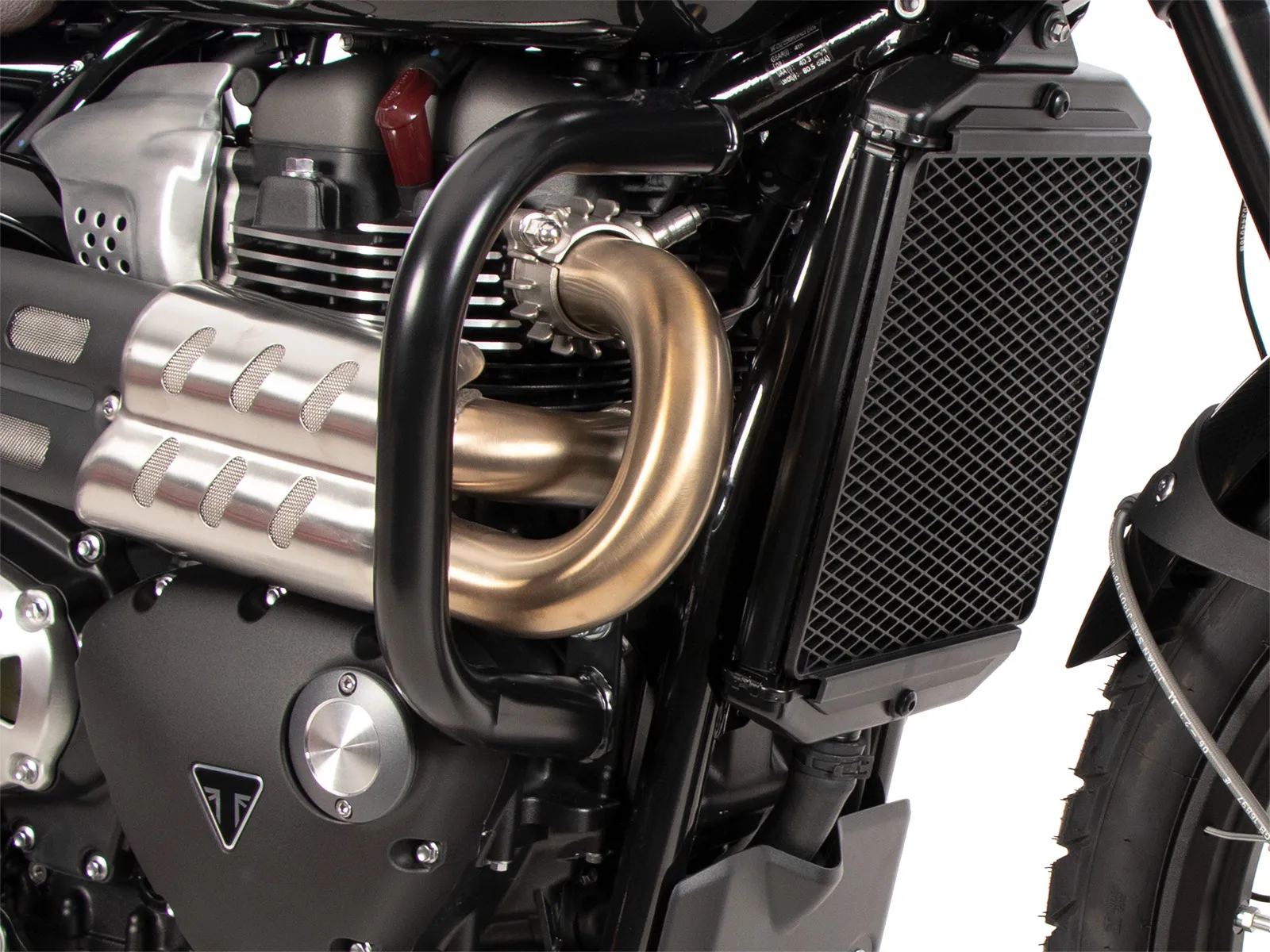 Engine guard black for Triumph Scrambler 1200 X (2024-)
