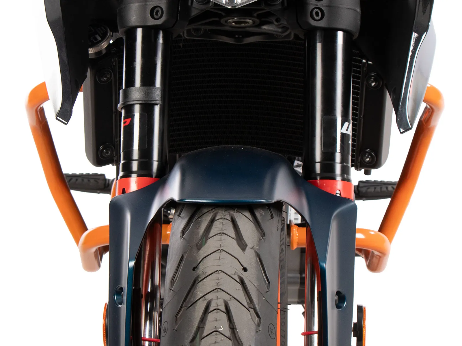 Orange engine guard for KTM 125 Duke (2024-)