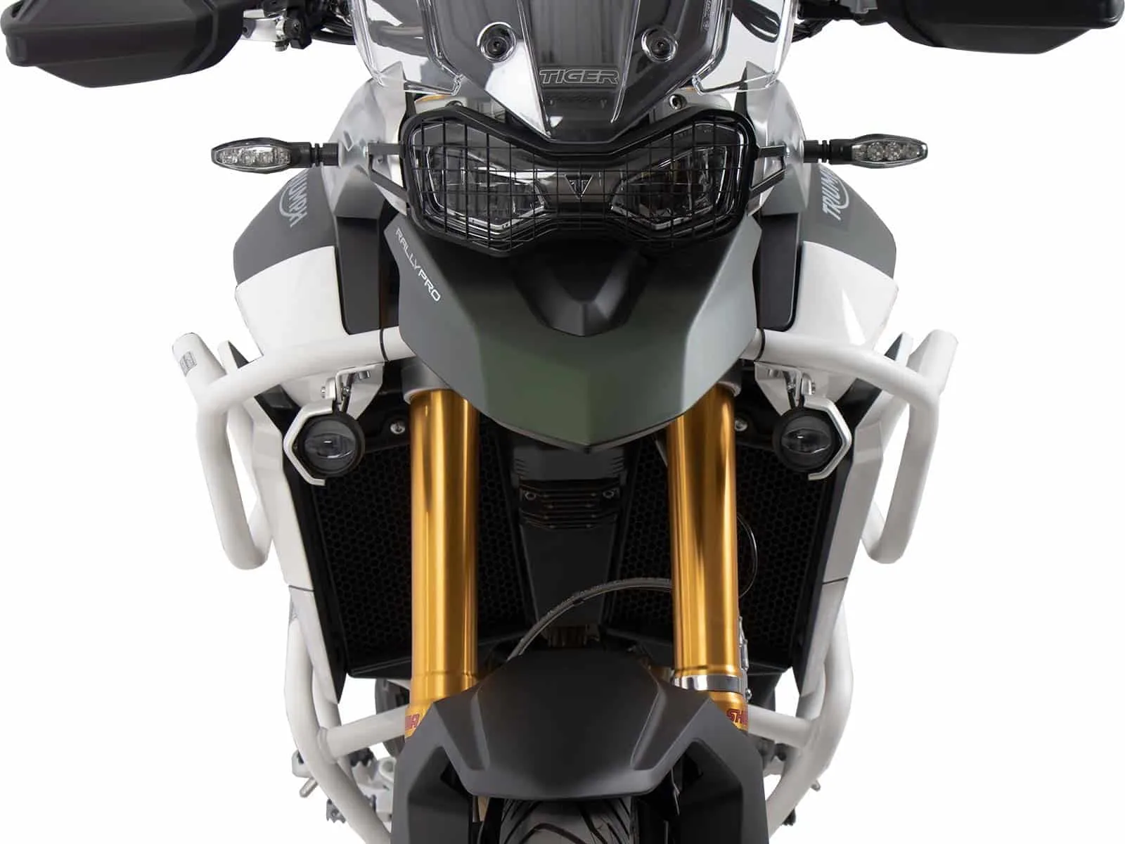 White tank guard for Triumph Tiger 850 Sport (2021-2024)