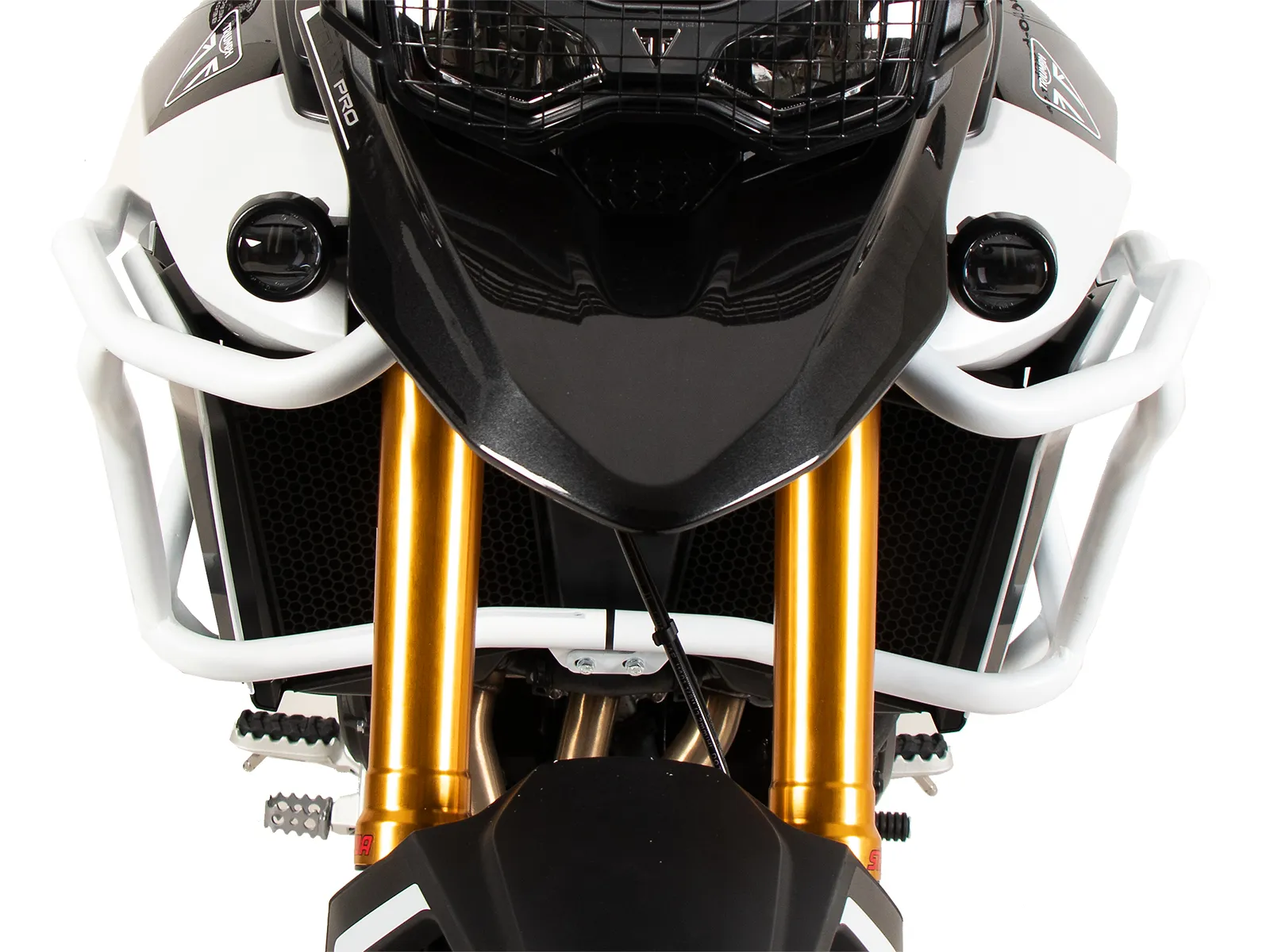Tank guard "Solid" white for Triumph Tiger 900 Rally Pro (2024-)