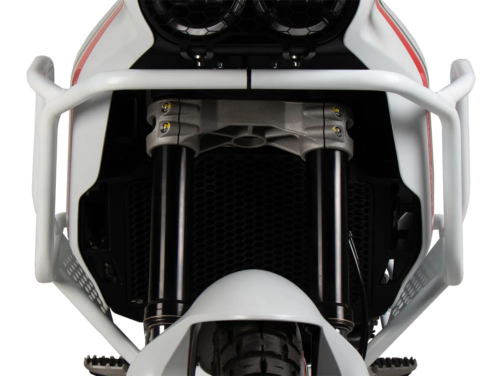 White tank guard for Ducati DesertX Rally (2024-)