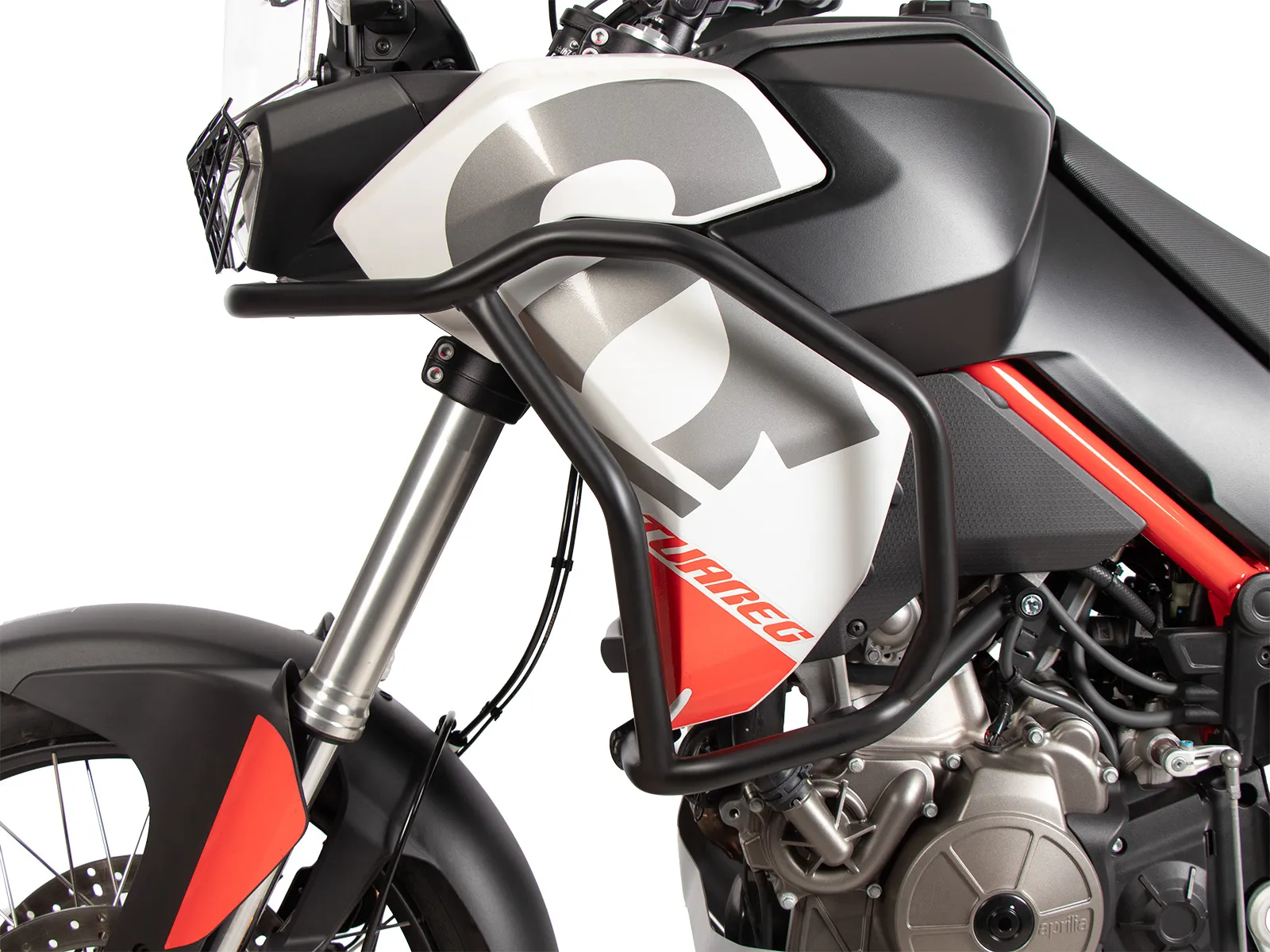 Red tank guard for Aprilia Tuareg 660 (2025-)