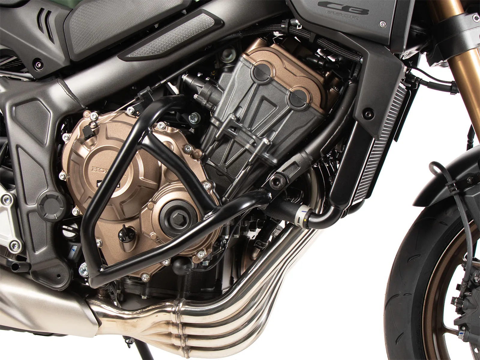 Engine guard "Solid" black for Honda CB 650 R (2024-)