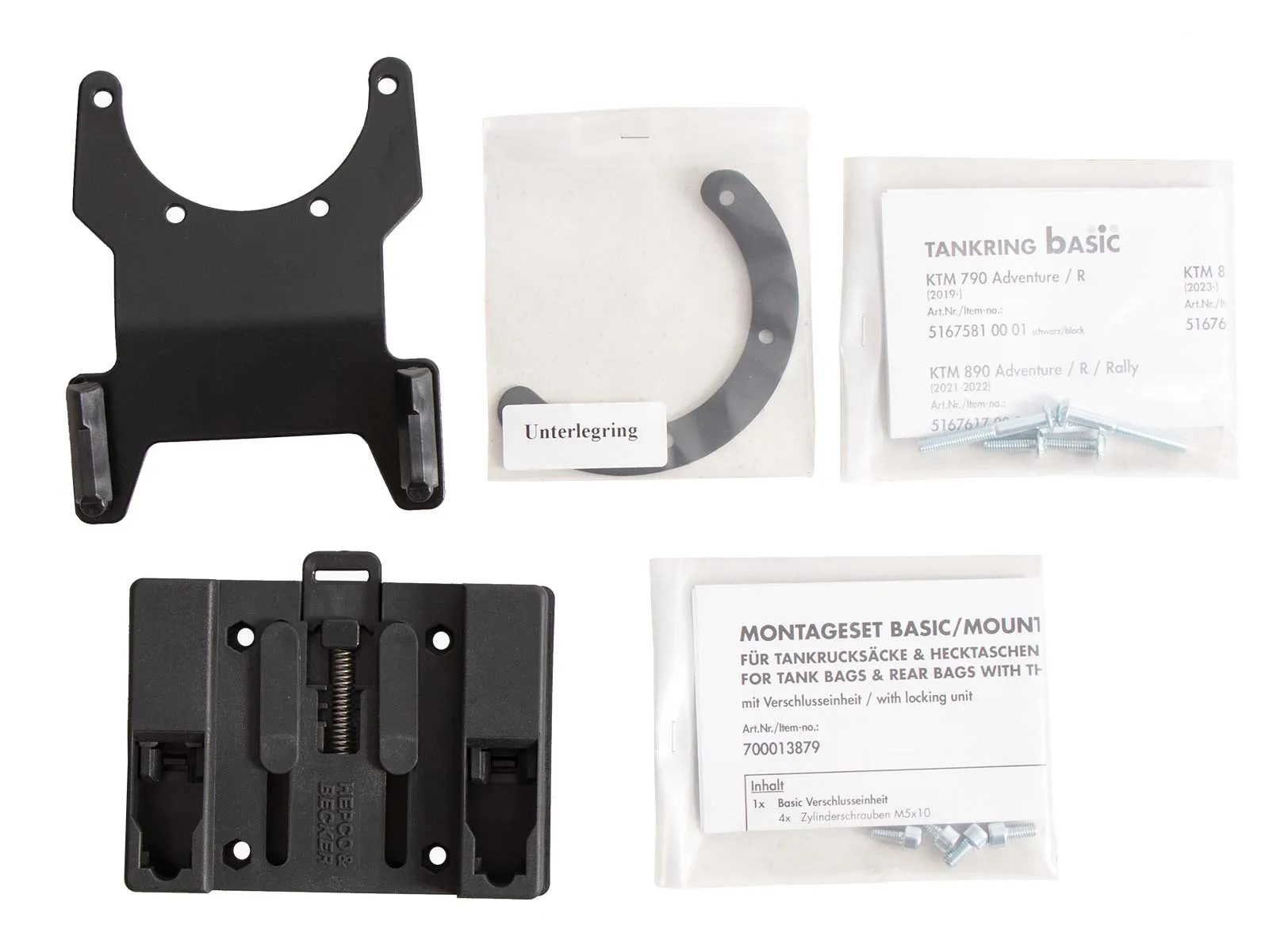 BASIC tank ring incl. tank bag lock unit for KTM 790 Adventure/R (2019-2021)