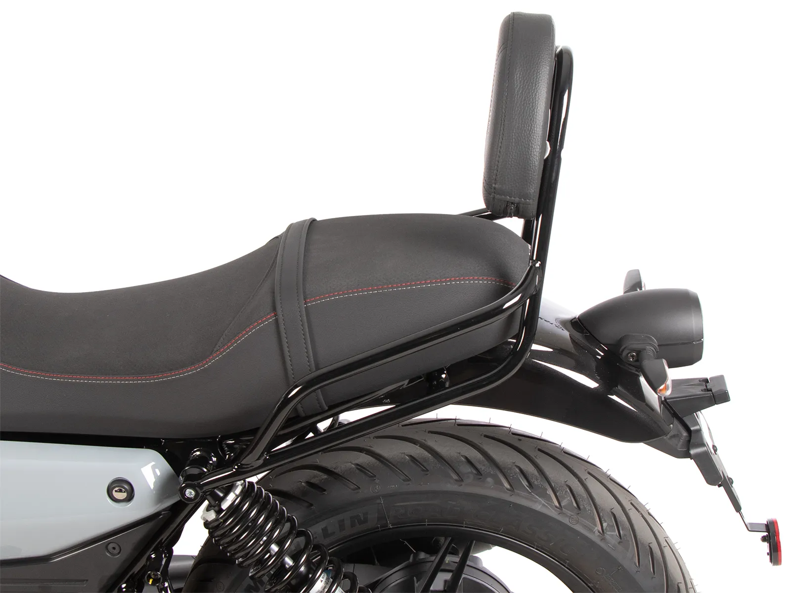 Sissybar without luggage rack black for Moto Guzzi V7 Stone (2025-)