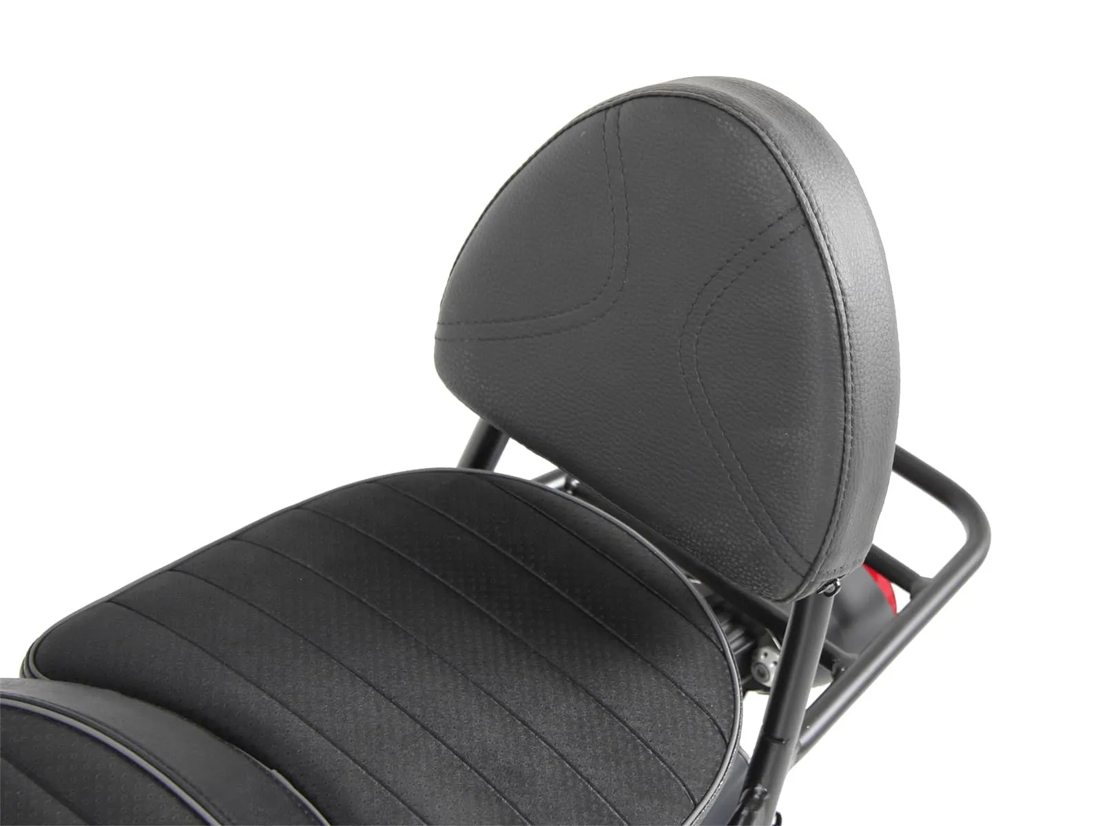 Sissybar with luggage rack black for Moto Guzzi V 9 Roamer (long seat)(2017-2025)