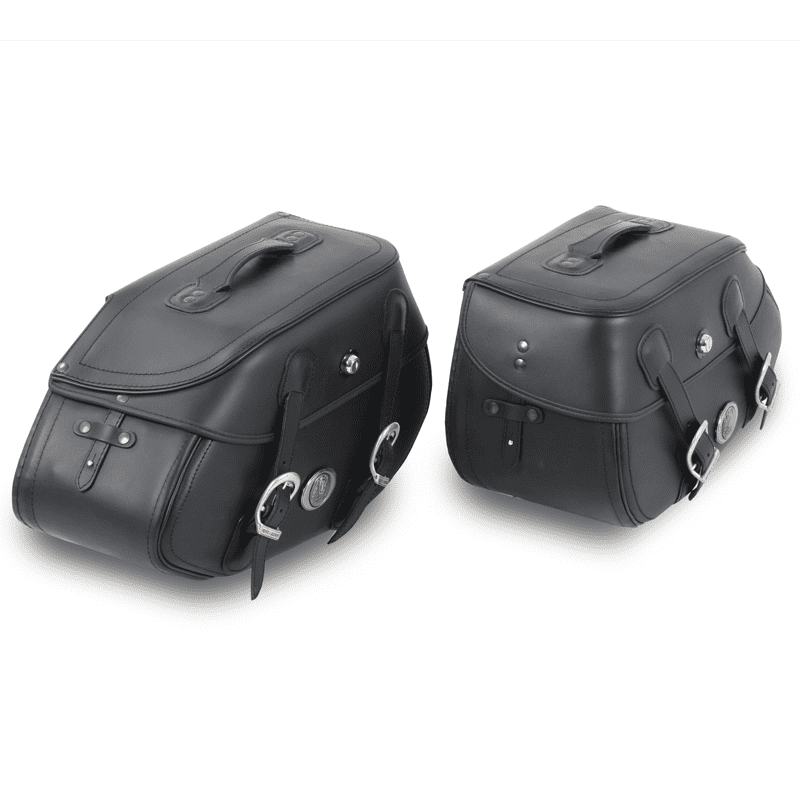 Buffalo leather bag set black for leather bag holder tube type