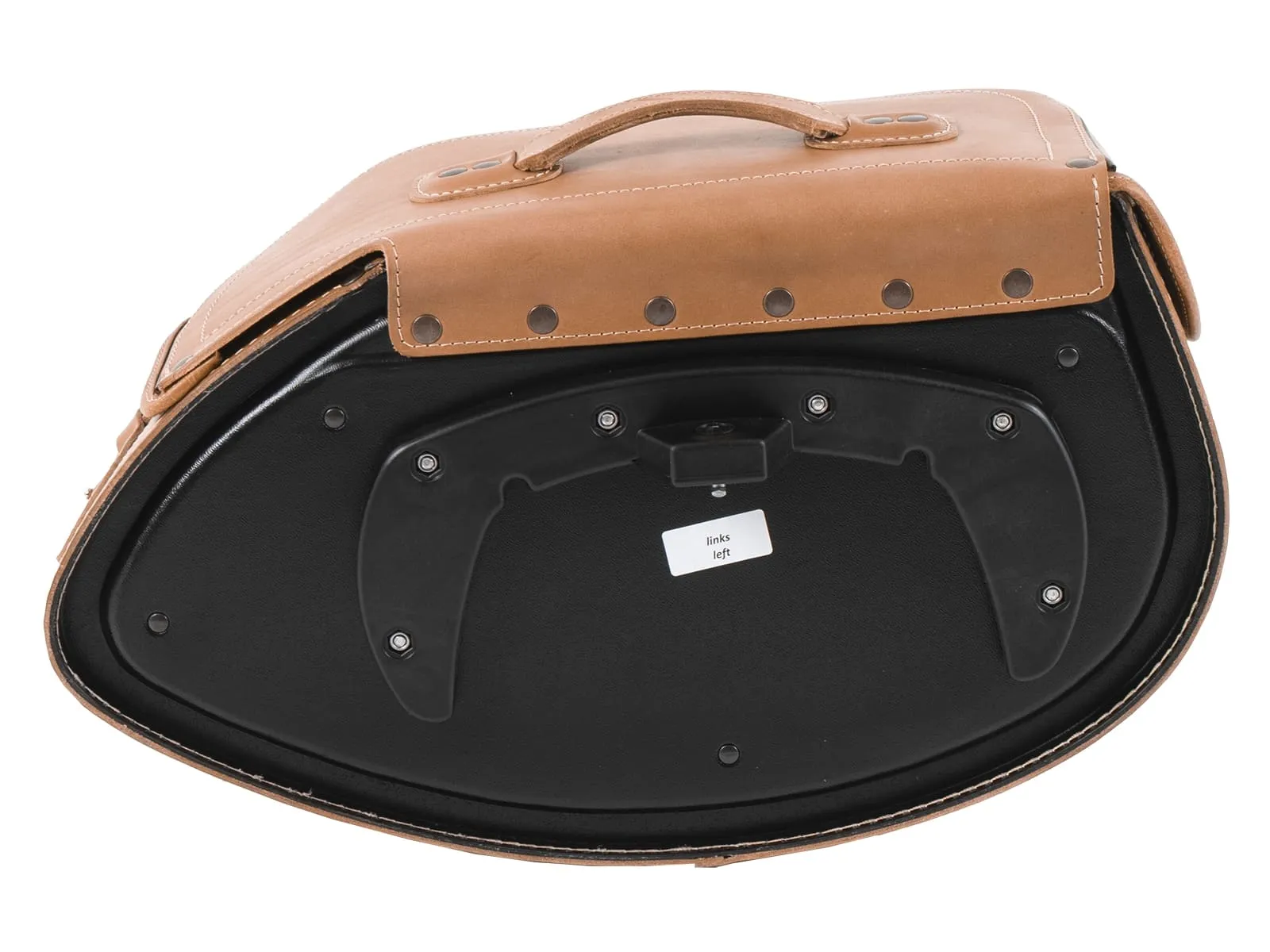 Leather single bag Buffalo brown left for C-Bow holder